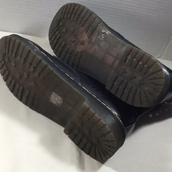 Modern Rush black leather pierced lace up boots - Picture 4 of 11